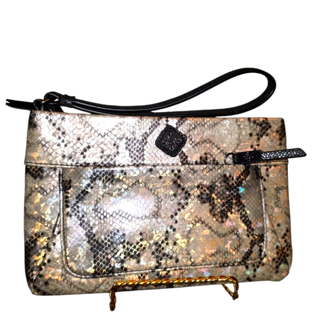 Simply Vera Pewter Python Print With Irridescent … - image 1